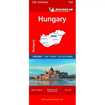 Michelin Hungary Map 732