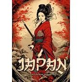 Japan Grayscale Coloring Book for Adults: Japanese Coloring Book for Adults Japanese Garden Coloring Book for Adults - Geishas Samurais A4