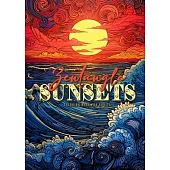 Zentangle Sunsets Coloring Book for Adults: Zentangle Coloring Book for AdultsSunset Coloring Book for Adults A4
