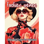 Fashion woman coloring book for inmates