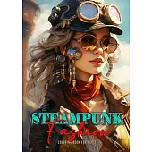 Steampunk Fashion Coloring Book for Adults: Steampunk Coloring Book for Adults Victorian Dresses Coloring Book for adults