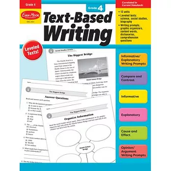 Text-Based Writing, Grade 4 Teacher Resource