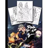 Demon Slayer Coloring Book Kimetsu no Yaiba Coloring book: The Ultimate Coloring Book