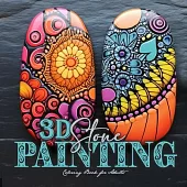 3D Stone Painting Coloring Book for Adults: stones Coloring Book for Adults Zentangle painting stones grayscale Coloring Book Mandala Patterns Colorin