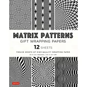 Matrix Patterns Gift Wrapping Papers - 12 Sheets: 18 X 24 Inch (45 X 61 CM) Wrapping Paper