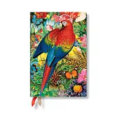 Paperblanks 2025 Tropical Garden Nature Montages 12-Month Mini Day-At-A-Time Elastic Band 416 Pg 80 GSM
