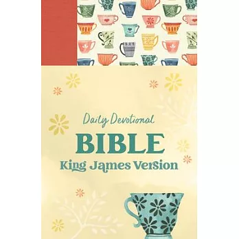 The Daily Devotional Bible KJV [Tangerine Tea Time]