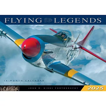 Flying Legends 2025: 16-Month Calendar: September 2024 to December 2025