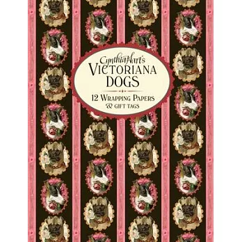 Cynthia Hart’s Victoriana Dogs: 12 Wrapping Papers and Gift Tags