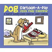 Dog Cartoon-A-Day 2025 6.2 X 5.4 Box Calendar