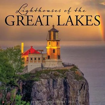 Lighthouses of the Great Lakes 2025 12 X 12 Wall Calendar