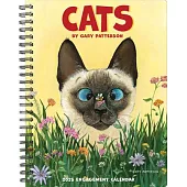 Cats by Gary Patterson 2025 6.5 X 8.5 Engagement Calendar