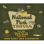 National Park Trivia 2025 6.2 X 5.4 Box Calendar