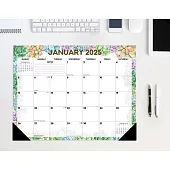 Succulents Academic July 2024 - June 2025 22 X 17 Large Monthly Deskpad