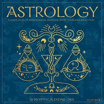 Astrology 2025 12 X 12 Wall Calendar