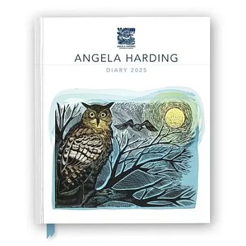 Angela Harding 2025 Desk Diary Planner - Week to View, Illustrated Throughout