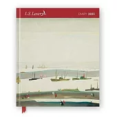 L.S. Lowry 2025 Desk Diary Planner - Week to View, Illustrated Throughout