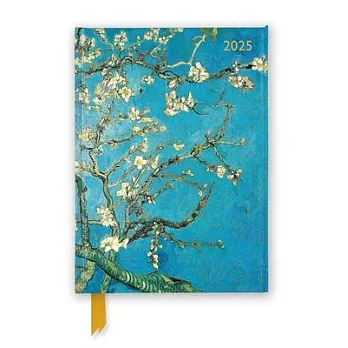 Vincent Van Gogh: Almond Blossom 2025 Luxury Diary Planner - Page to View with Notes