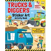 Trucks & Diggers: Sticker Art Activity Book