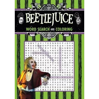 Beetlejuice Word Search and Coloring Book