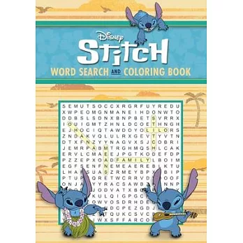 Disney Stitch Word Search and Coloring