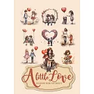 A little Love Coloring Book for Adults: Love Coloring Book for Adults Small Illustrations Grayscale Coloring Book Clip-art Illustrations - Valentine´s