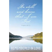 Remembered in Love Bulletin (Pkg 100) Funeral