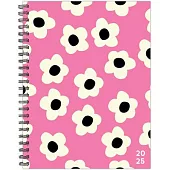Pink Flowers 2025 6.5 X 8.5 Softcover Weekly Planner