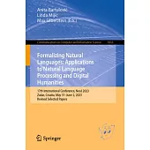 Formalizing Natural Languages: Applications to Natural Language Processing and Digital Humanities: 17th International Conference, Nooj 2023, Zadar, Cr