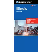 Rand McNally Easy to Fold: Illinois State Laminated Map