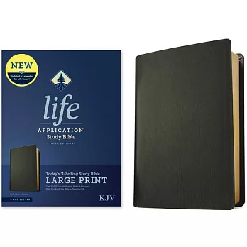KJV Life Application Study Bible, Third Edition, Large Print (Genuine Leather, Black, Red Letter)