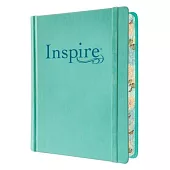Inspire Bible NLT (Hardcover Leatherlike, Aquamarine, Filament Enabled): The Bible for Coloring & Creative Journaling