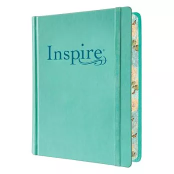 Inspire Bible NLT (Hardcover Leatherlike, Aquamarine, Filament Enabled): The Bible for Coloring & Creative Journaling