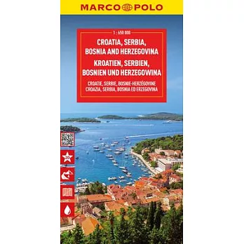 Croatia Bosnia Herzegovina Marco Polo Map