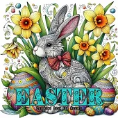 Easter Coloring Book for Adults: Zentangle Easter Coloring Book for Adults Happy Easter coloring book Zentangle Easter Coloring