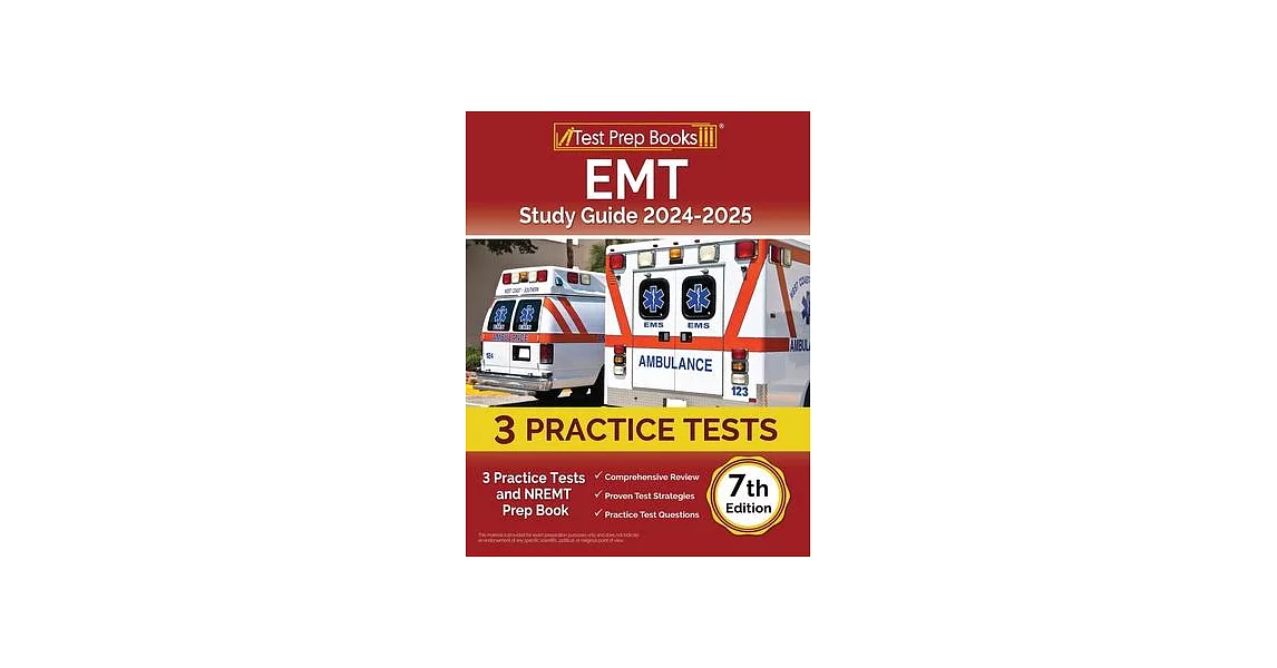 博客來-EMT Study Guide 2024-2025: 3 Practice Tests and NREMT Prep Book ...
