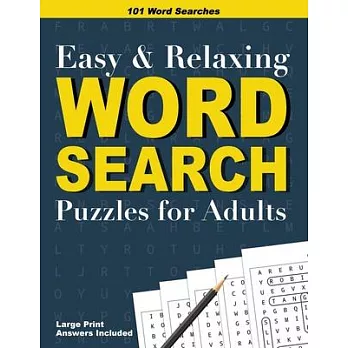 Easy and Relaxing Word Search Puzzles for Adults