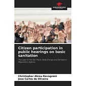 Citizen participation in public hearings on basic sanitation