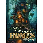Fairy Homes in the Swamp Coloring Book for Adults: Whimsical Houses Coloring Book Grayscale Fairy Houses Coloring Book for Adults in Water 52 p