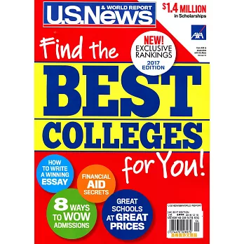 U.S.NEWS & WORLD REPORT BEST COLLEGES 2017 EDITION