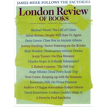 London Review OF BOOKS Vol.39 No.8 4月20日/2017