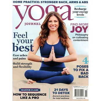 yoga JOURNAL 第296期 11月號/2017
