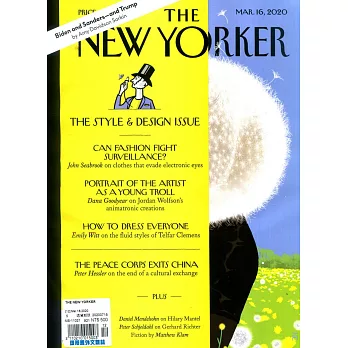 THE NEW YORKER 3月16日/2020