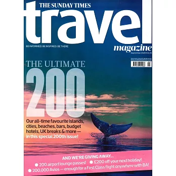 THE SUNDAY TIMES travel 9月號/2020
