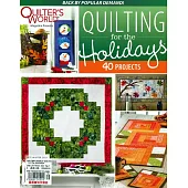 QUILTER’S WORLD QUILTING  for the Holidays 2023