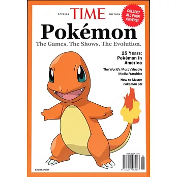 TIME 時代週刊 TIME Pokémon 寶可夢25週年特刊_小火龍 (B)