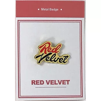 韓國KPOP週邊 RED VELVET 金屬徽章 - RED VELVET LOGO造型