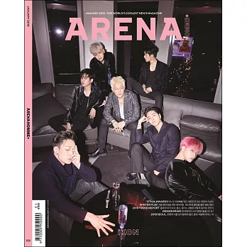 ARENA KOREA (韓文版) 2019.01 / 封面 IKON (航空版)