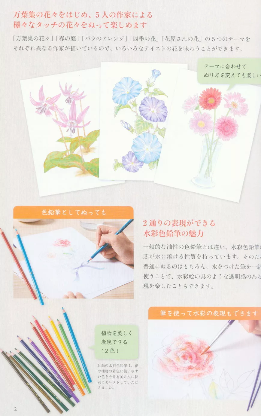 博客來 美麗花卉圖案著色繪圖集 附水彩筆 色鉛筆組 博客來 美麗花卉圖案著色繪圖集 附水彩筆 色鉛筆組