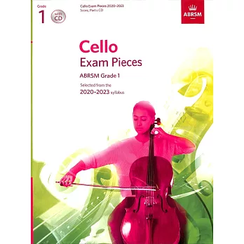 英國皇家 2020-2023 大提琴考試指定曲 第1級+CD